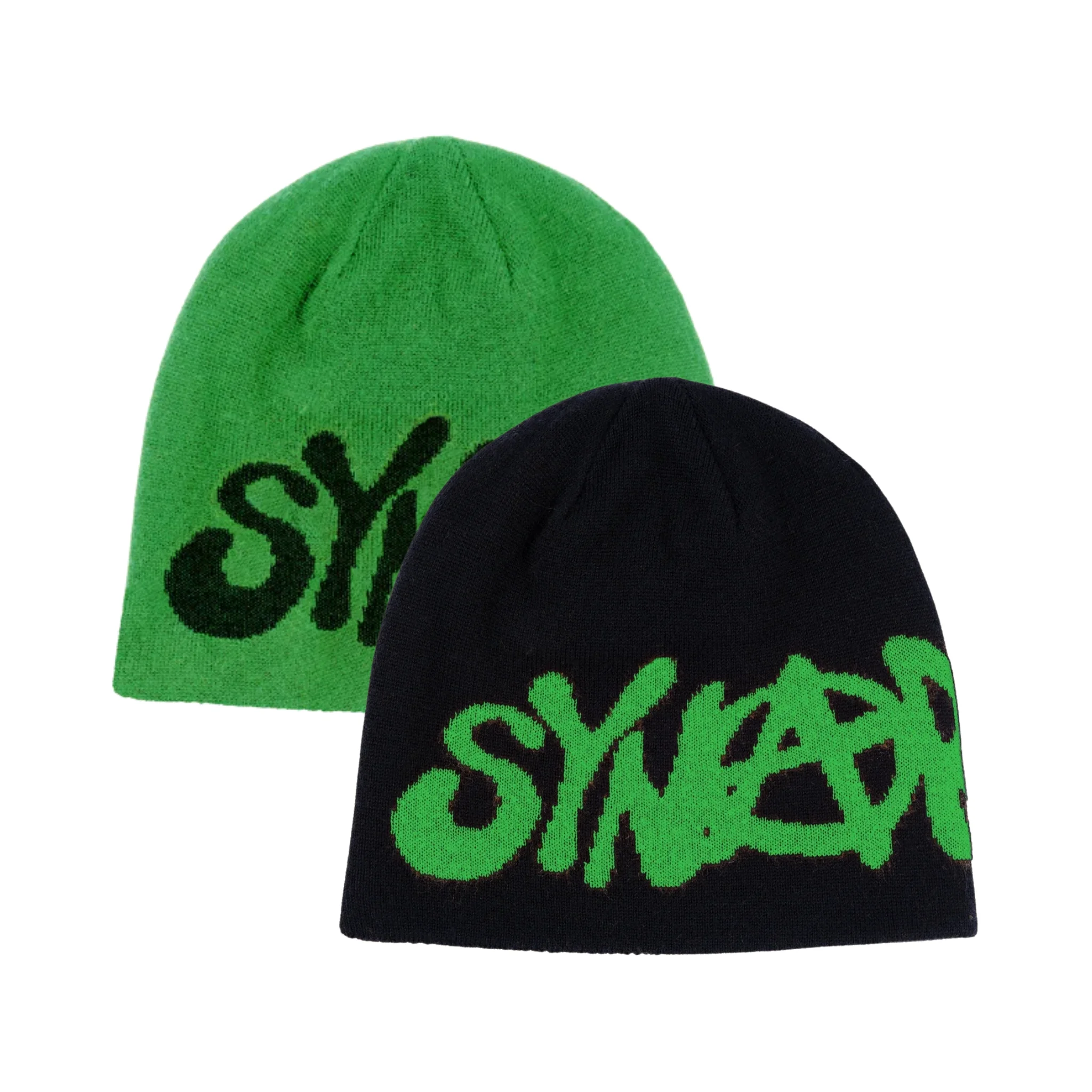 Reversible Synarchy Beanie - Black_Green