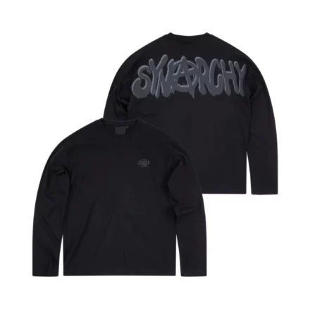 Synarchy Double Long Sleeve Tee - Black_Black