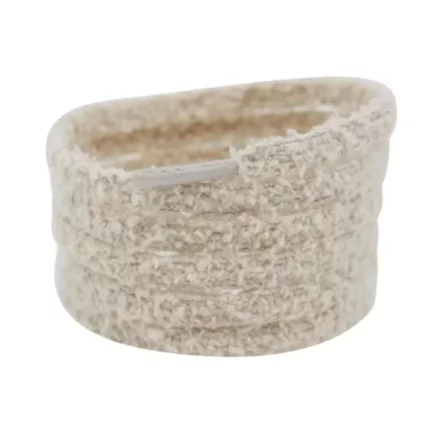 Sznurowki pluszowe bezowe