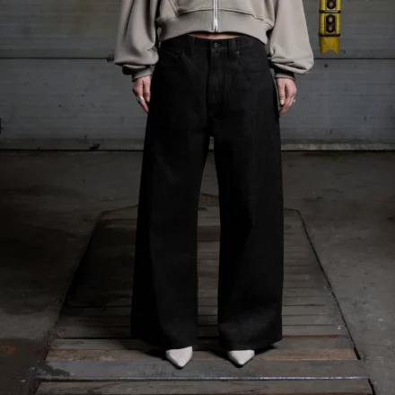 ULTRA BAGGY FIT RAW DENIM - BLACK 1