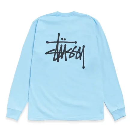 Basic Stussy LS Tee Sky Blue 1